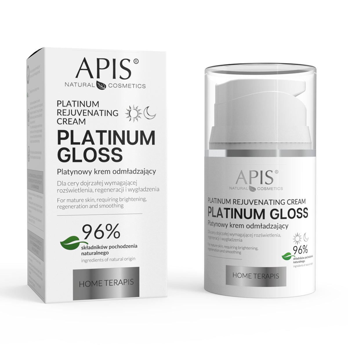 Apis home terapis platinum gloss platina verjongende crème 50 ml