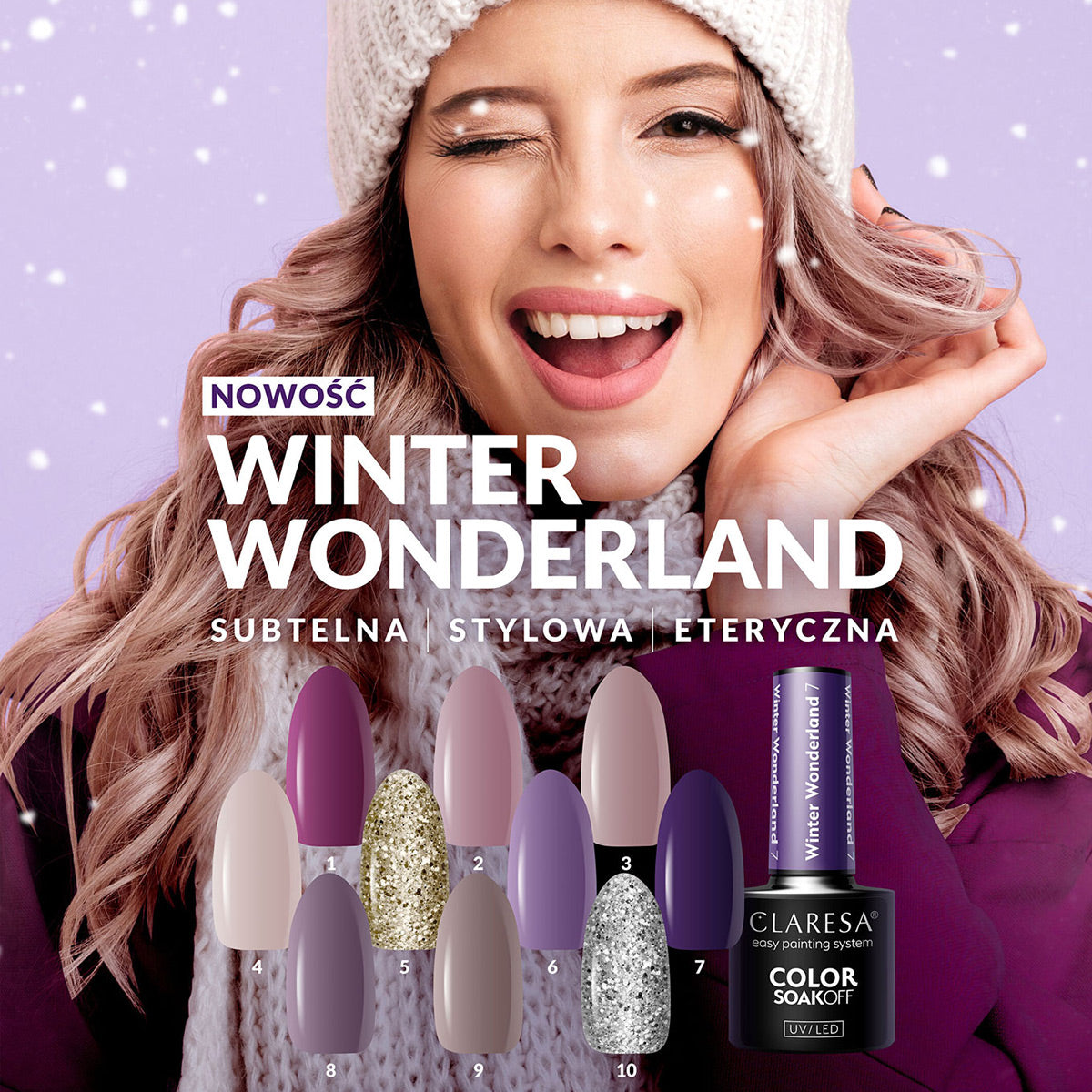 CLARESA Hybride Nagellak Winter Wonderland 8 - 5g.