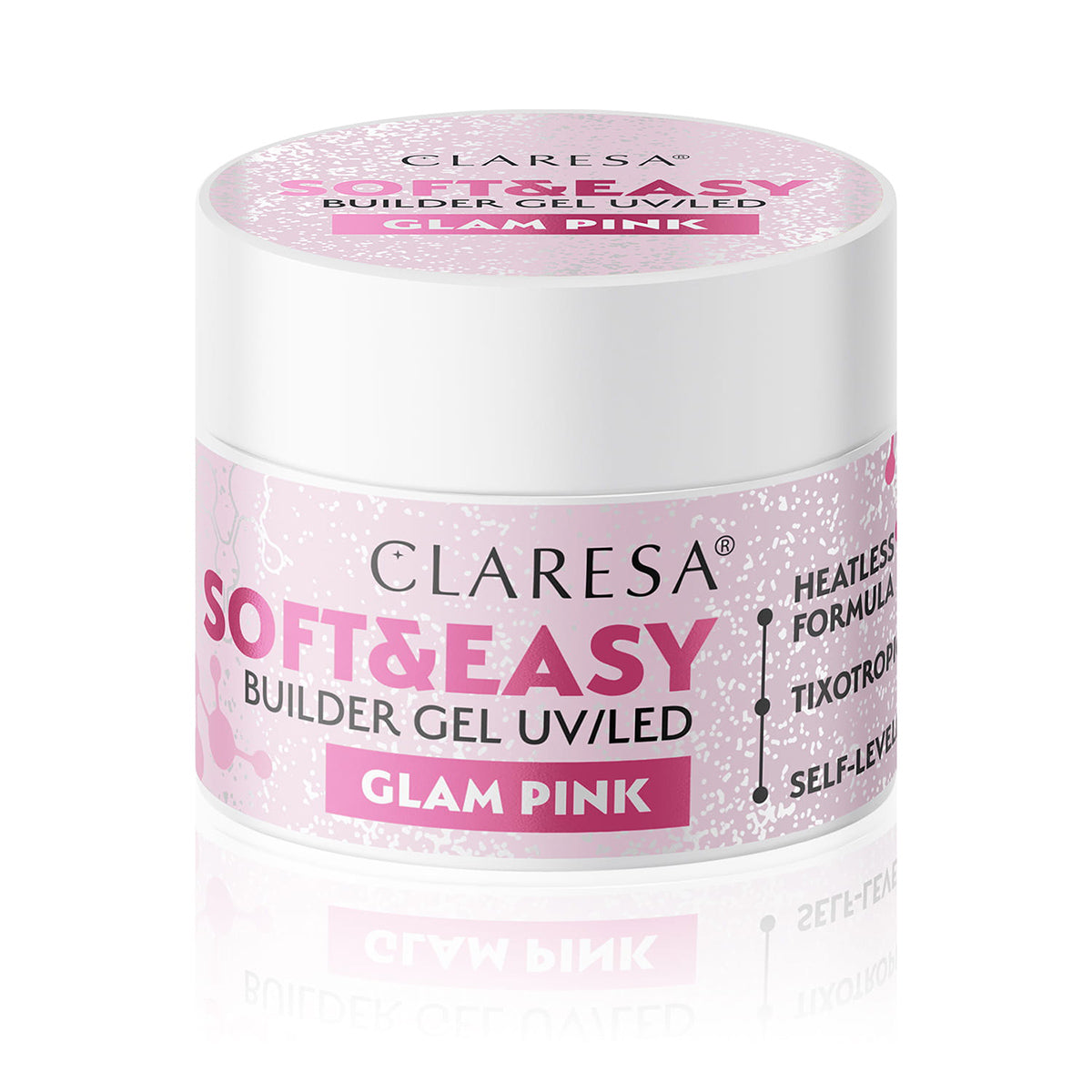 Claresa Soft&Easy bouwgel glam roze 45g