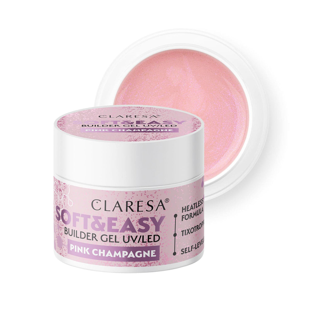 Claresa Soft&Easy bouwgel roze champagne 45g